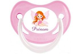 Tétine de bébé château rose personnalisée
