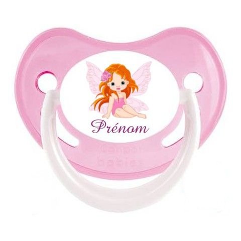 Tétine de bébé fée rose personnalisée