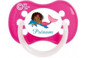 Tétine de bébé château rose personnalisée