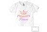 Tee-shirt de bébé château rose personnalisée