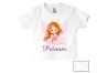 Tee-shirt de bébé château rose personnalisée