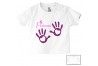 Tee-shirt de bébé château rose personnalisée