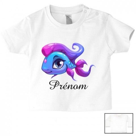 Tee-shirt de bébé château rose personnalisée