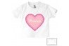 Tee-shirt de bébé château rose personnalisée