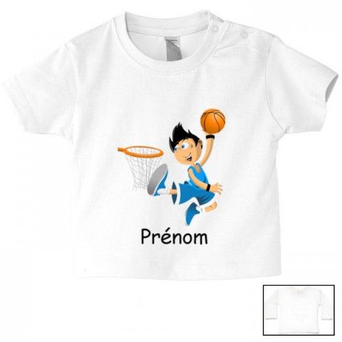 Tee-shirt de bébé badminton lapin crétin personnalisée