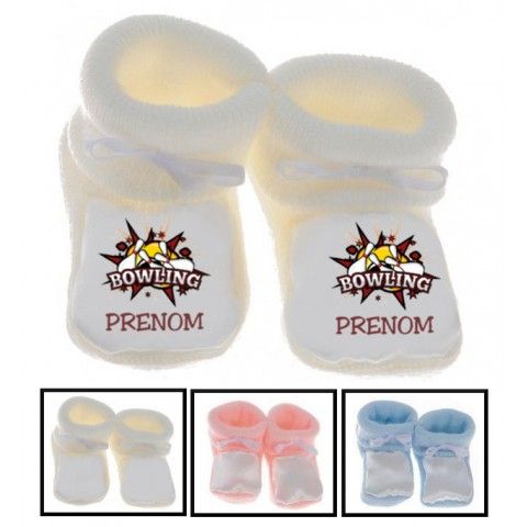 Chaussons de bébé badminton lapin crétin personnalisée