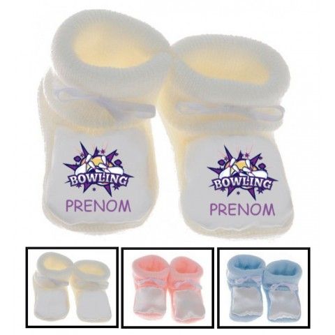 Chaussons de bébé badminton lapin crétin personnalisée