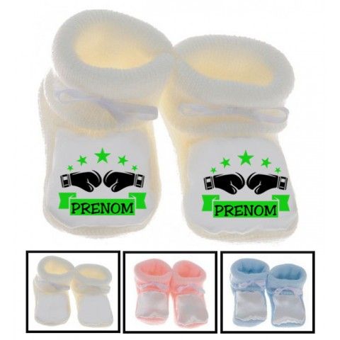 Chaussons de bébé badminton lapin crétin personnalisée