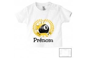 Tee-shirt de bébé badminton lapin crétin personnalisée