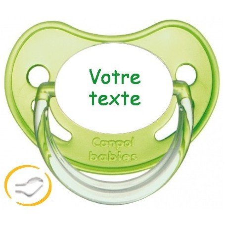 Tétine personnalisée Fairy Tales verte silicone