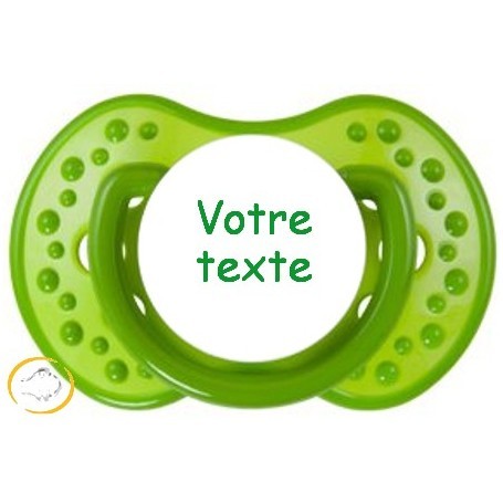 Tétine personnalisée Spark verte dynamique