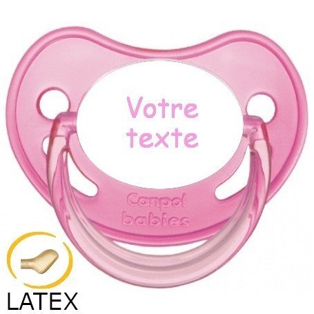 Tétine personnalisée Fairy Tales rose silicone