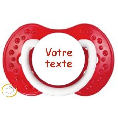 Tétine personnalisée dynamique Spark rouge silicone