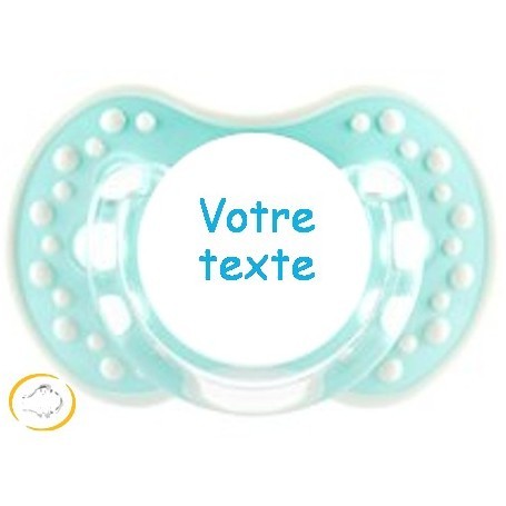 Tétine personnalisée dynamique Style turquoise silicone