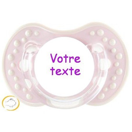 Tétine personnalisée dynamique Style rose silicone