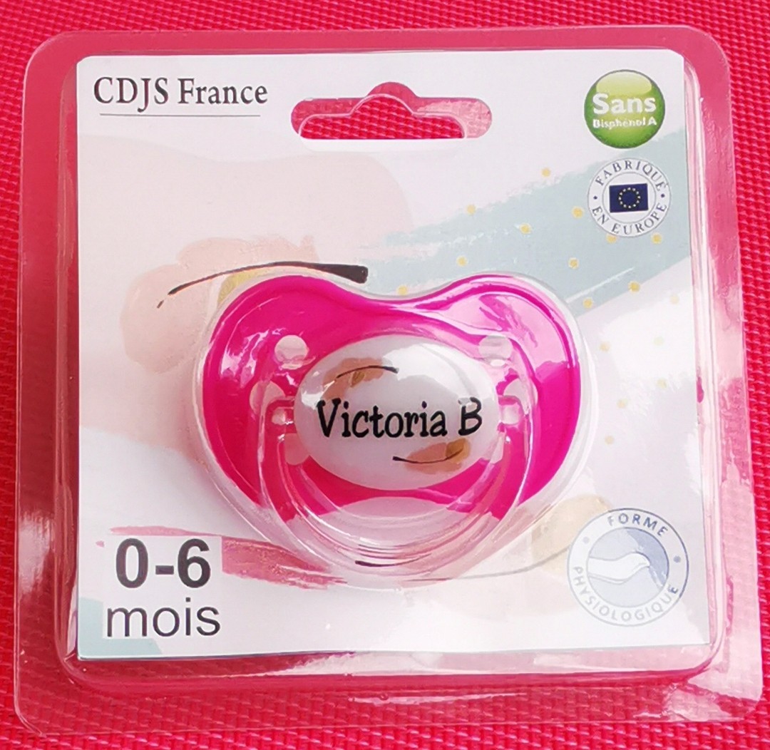 Tétine de bébé par blister étoile garçon personnalisée