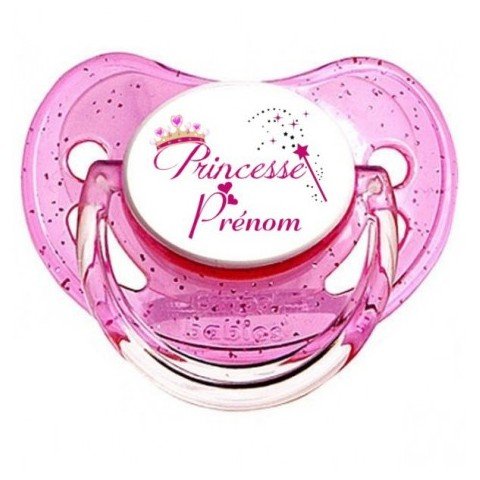 Tétine princesse personnalisée prénom