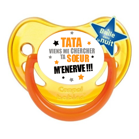 Tétine de bébé tata viens me chercher ta soeur m'énerve