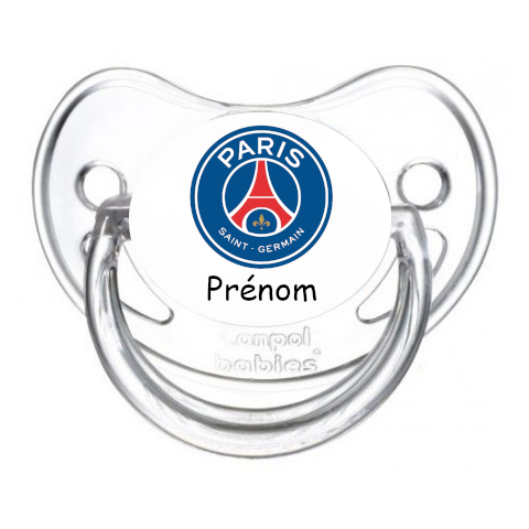 Tétine de bébé psg personnalisée