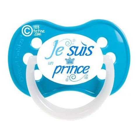 Tétine de bébé je suis un prince