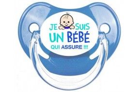 Tétine de bébé je suis un bébé qui assure garçon