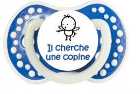 Tétine de bébé drôle il cherche une copine