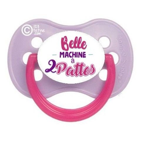 Tétine de bébé belle machine à 2 pattes