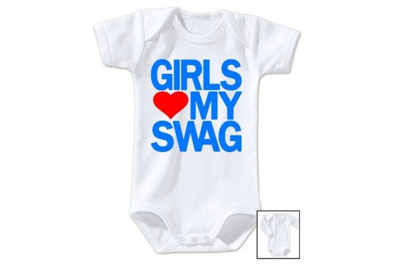 Body De Bebe Girls Love My Swag