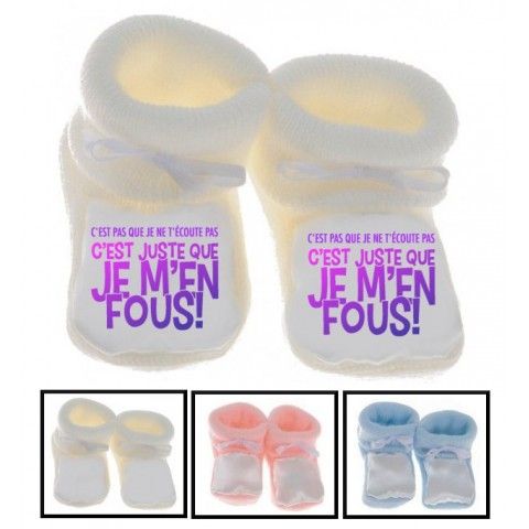 Chaussons de naissance je ne râle pas je m'exprime