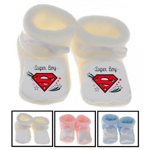 Chaussons de naissance je suis une super nana