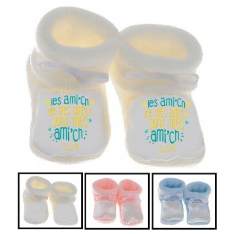 Chaussons de naissance bébé tombeur