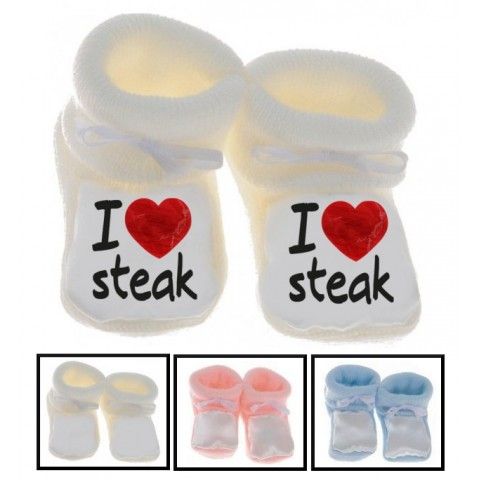 Chaussons de naissance love you facebook