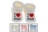 Chaussons de naissance love you facebook