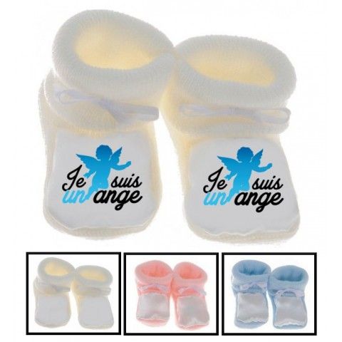 Chaussons de naissance demain j’arrête la tétine mec