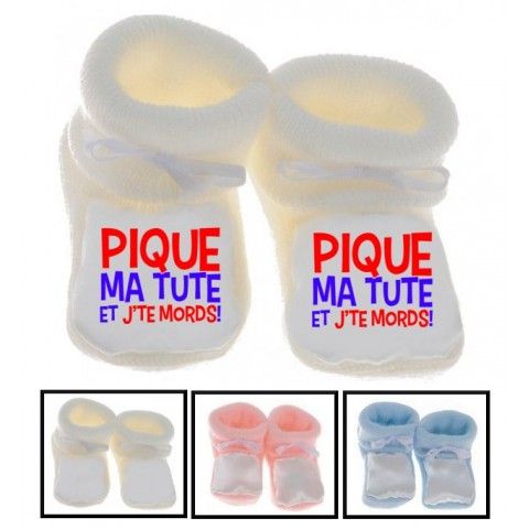 Chaussons de naissance i love chocolat