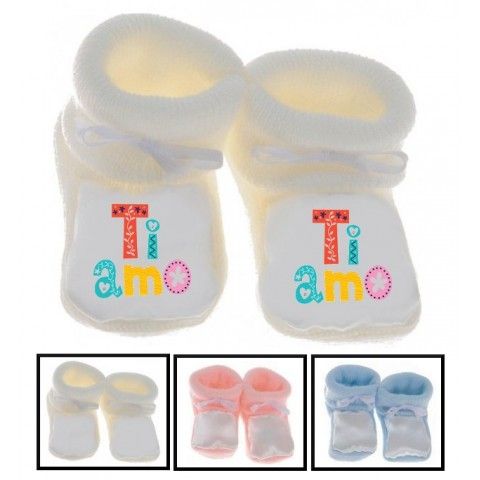 Chaussons de naissance attention les filles un beau gosse est né