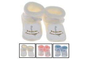 Chaussons de naissance peste mais si jolie