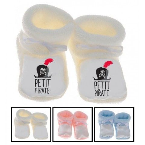 Chaussons de naissance dormir c’est pour les faibles bleu