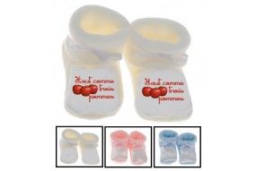 Chaussons de naissance un bébé absolument parfait