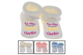 Chaussons de naissance i love pasta