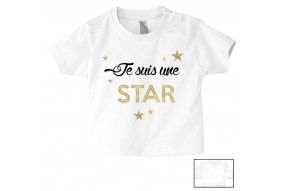 Tee-shirt de bébé c’est pas que je ne t’écoute pas c’est juste que je m’en fous fille