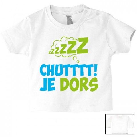 Tee-shirt de bébé c’est pas que je ne t’écoute pas c’est juste que je m’en fous fille