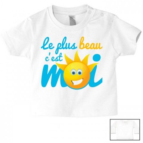 Tee-shirt de bébé c’est pas que je ne t’écoute pas c’est juste que je m’en fous