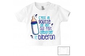 Tee-shirt de bébé c’est pas que je ne t’écoute pas c’est juste que je m’en fous fille