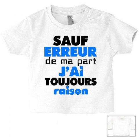 Tee-shirt de bébé super boy