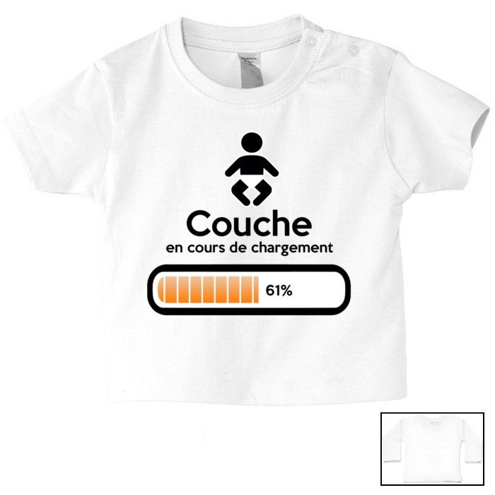 Tee shirt de b b couche en cours de chargement