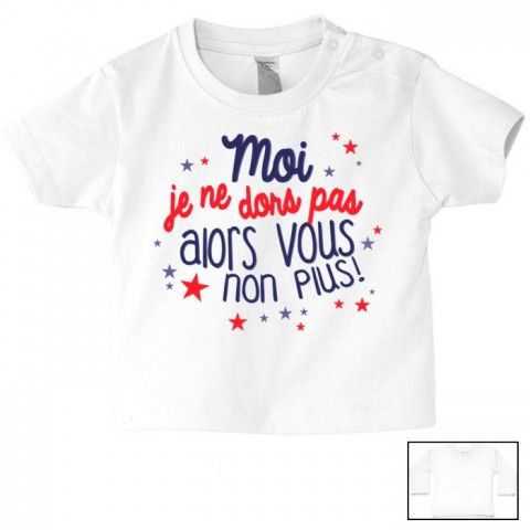 Tee-shirt de bébé je ne râle pas je m'exprime