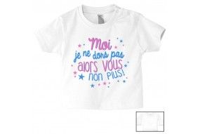 Tee-shirt de bébé je ne râle pas je m'exprime