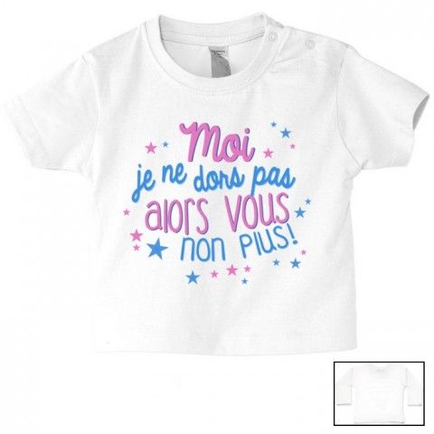 Tee-shirt de bébé je ne râle pas je m'exprime