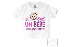 Tee-shirt de bébé super boy